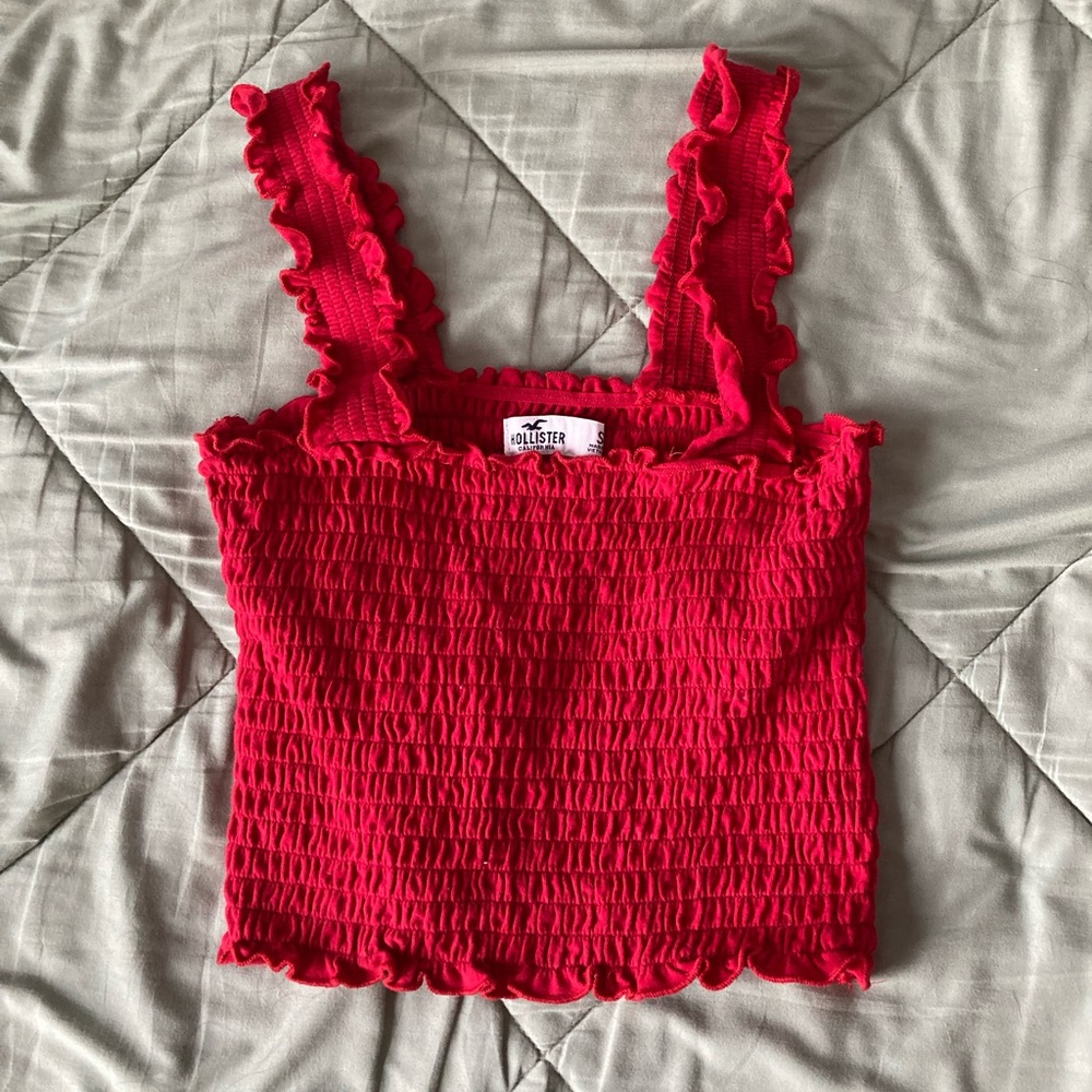 Hollister red shirt